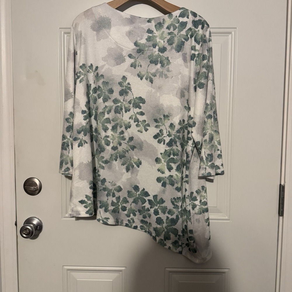 Alfred Dunner Green Ivy Blouse